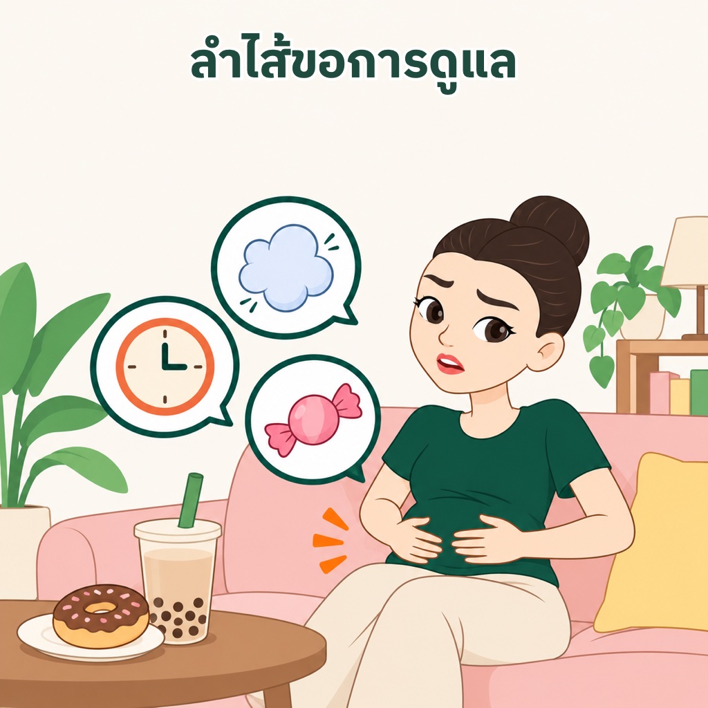 สัญญาณว่าลำไส้ขอการดูแล ท้องอืดง่าย ขับถ่ายไม่เป็นเวลา และโหยของหวานบ่อย ลำไส้เป็นหนึ่งในหลายปัจจัยที่เกี่ยวกับน้ำหนักนิ่ง