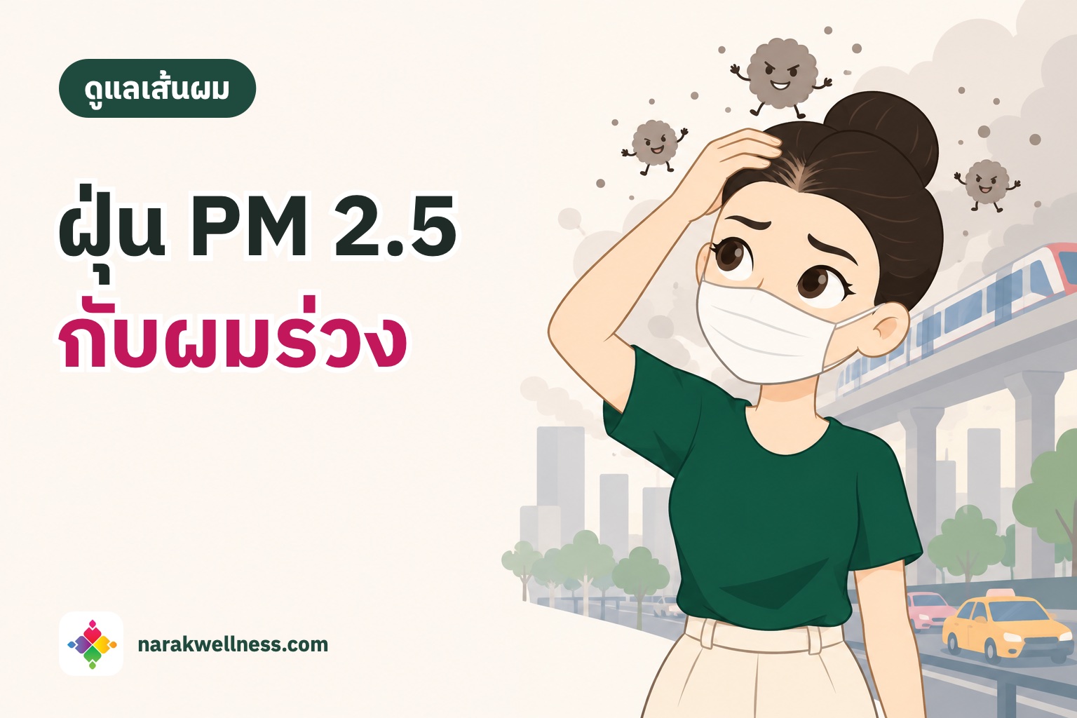 ฝุ่น PM 2.5 กับหนังศีรษะ