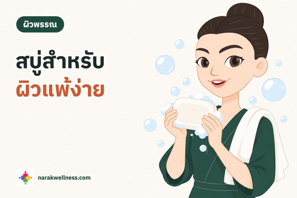 สบู่สำหรับผิวแพ้ง่าย เลือกอย่างไร? สบู่ก้อน ซินเด็ต ค่า pH และส่วนผสมที่ควรดู